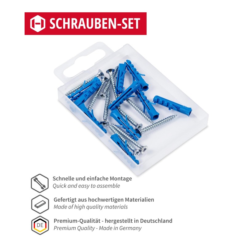 Gedotec Screw Set for Perforated Transition Profiles and End Profiles,