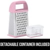 GORILLA GRIP 4-Sided 100% BPA-Free Cheese Grater With Container, Stainless