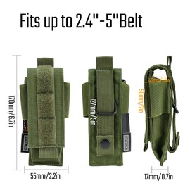 TACTICAL GEEK EXT8 EDC Belt Organiser, Molle Multitool Sheath, EDC Bags Organiser for Backpack, Small Tool Organiser Bag, Accessories for Daily Use, Green
