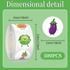 Vegetable Stickers 500Pcs 1Inch Realistic Food Stickers for Teens Reward,Self-Adhesive