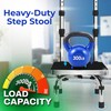 JJ CARE Step Stool with Handle for Elderly (300 lbs.