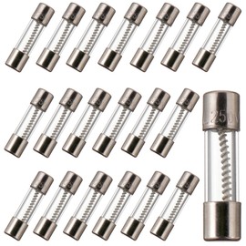 BOJACK T10AL250V 5x20mm 10A 250V Slow Blow Fuses 10 amp 250 Volt 0.2 x 0.78 Inch Glass Tube Time-delay Fuses (Pack of 20)