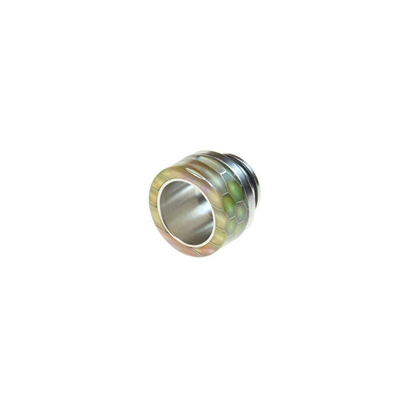 Armerah Snakeskin Taper 810 Drip Tip eCig Mouthpiece Short/Wide Resin/Steel