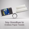 Greenfound Microfiber Cleaning Cloth Roll -80 Pack, 11.5x11.5, Tear Away