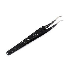 G.S Professional Tweezer Pack- 4 Tweezers Set- Ingrown Hair Remover Treatment. Premium Eyebrow Shaper. (Black & White) Color Tweezers With Pouch.Best Quality