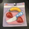 Just Pretending Lot Of 4 Set of Plastic food, Cutting
