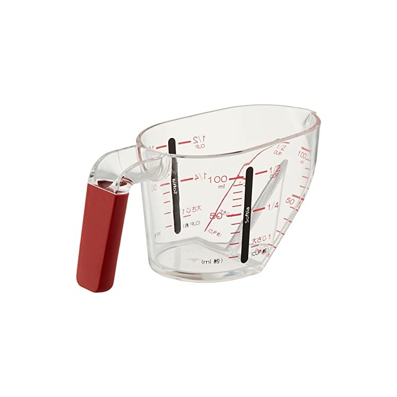 Pearl Metal Softia Measuring Cup 100 Red