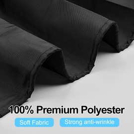 DUFU Waterproof Shower Curtain Anti-Mould 180 x 200 cm Washable Quick-Drying Textile Fabric Polyester Bath for Curtain Black Semi-Transparent Shower Curtain with 12 Shower Curtain Rings