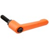 NBK Machine Element Parts Clamp Lever (Male Thread) LDM-6-20-OR (Orange)