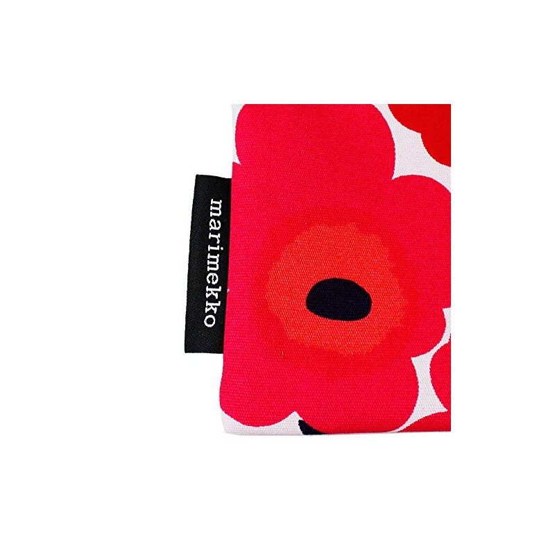 Marimekko Pouch 47198 KAIKA 001 Red x White [MINI UNIKKO: