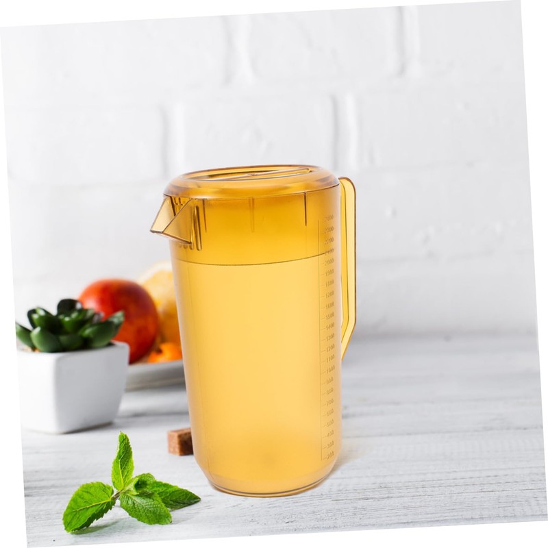 Gatuida Large Capacity Frosted Plastic Cold Water Pitcher with Lid