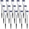 DenicMic Solar Lights Outdoor 15 Pack Waterproof 6000K Cold White