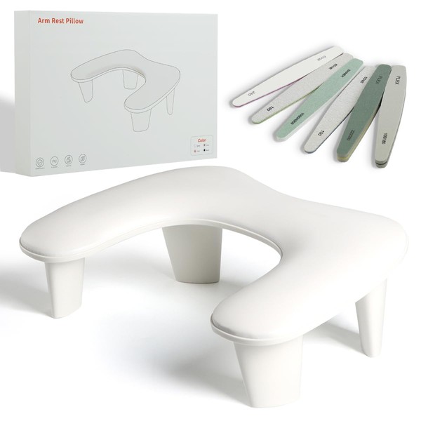 Ruetail Two Hands Arm Rest for Nails Tech U-Shape Nail