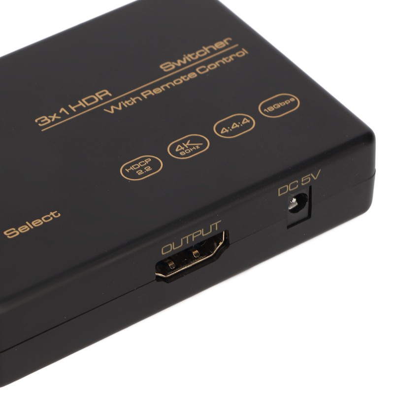 4K HD Switcher 3 in 1 Out 4K 60Hz HDR
