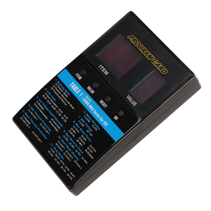 LED Program Card Box Brushless Universal ESC Programming Card for