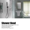 Wall Mounted Shower Set Black High Pressure Shower Head with