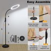 dujunlinghang Bright Dimmable 24 Watt Adjustable Height Gooseneck LED Floor