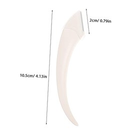 PartyKindom 4pcs Eyebrow Shavers Precision Facial Hair Remover for Women Portable Trimmers Curved and Leaf Designs for Eyebrow Shaping and Hair Removal for Any Occasion