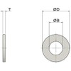 M10 (10mm) Flat Washer Form A - A2 Grade Stainless
