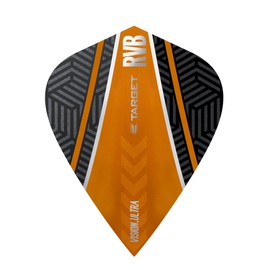 Target Pro 100 Vision Ultra RvB Curve Flights Schwarz-Orange, 3 Stück (Kite)