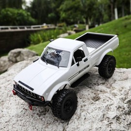 ARRIS WPL C24-1 RC Rock Crawler 4x4 RC Truck Off Road 1/16 RC Crawler, Remote Control Truck Pickup RTR All Terrain RC CAR for Adults（White）