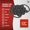 Victoria Cast Iron Poffertjes Dutch Pancake Pan with Loop Handles,
