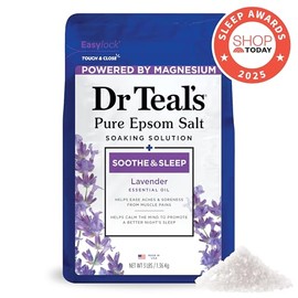 Dr Teal's Pure Epsom Salt, Lavender & Eucalyptus Duo Bundle, 3 lbs (Pack of 2)