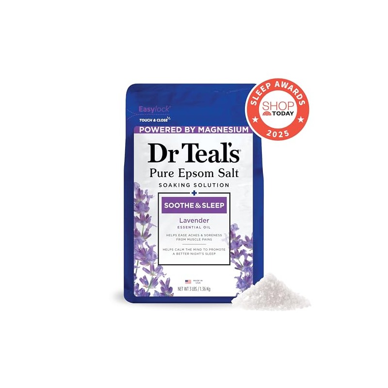 Dr Teal's Pure Epsom Salt, Lavender & Eucalyptus Duo Bundle,