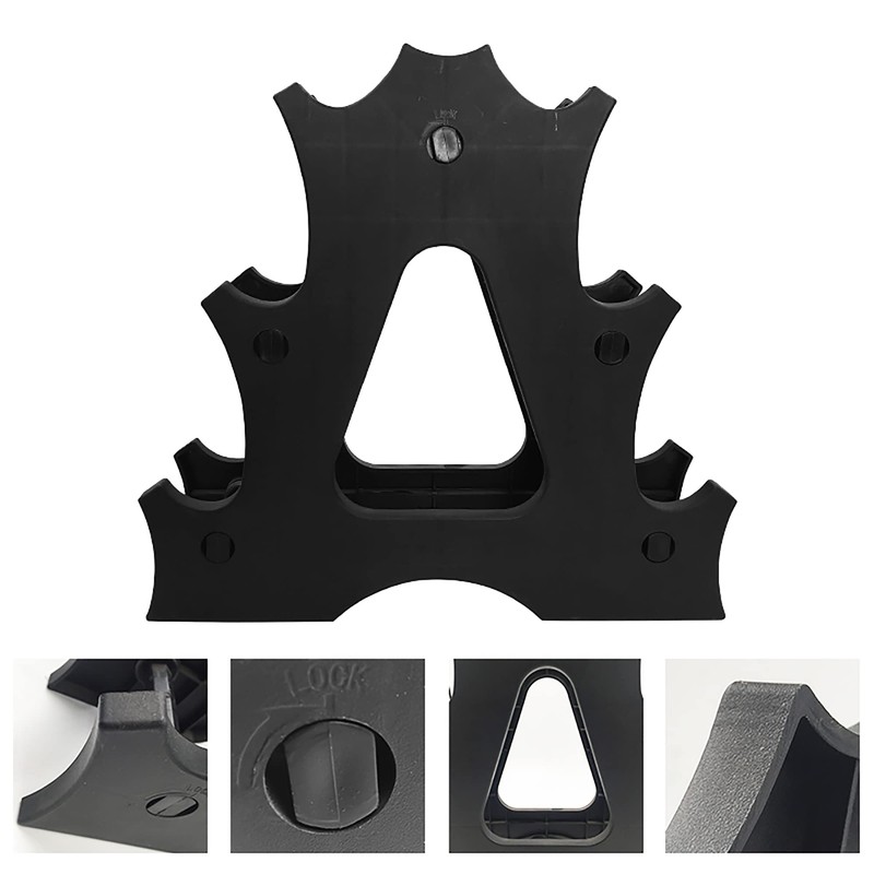 PROIRON Dumbbell Holder (Set of 6), 3-story Plastic Material
