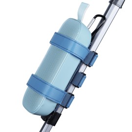 Lebakort Portable Speaker Mount for 7-12 inches Bluetooth Wireless Speakers for Golf Cart Railing Bike Boat Outdoor Adjustable Strap (Blue)