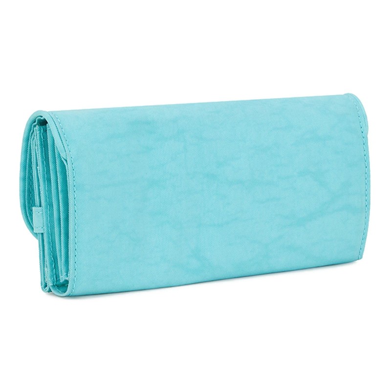Kipling MONEY LAND Large Wallet, Deepest Aqua (Blue)
