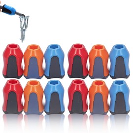 Screwdriver Head Magnetic Ring, 12PCS Screwdriver Bit Magnetic Ring Magnetic Screw Holder Rings, Magnet Suction Bit Holders Magnetizer Screw Removable for Hex Screwdriver