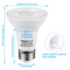 TORCHSTAR 12-Pack PAR20 LED Bulbs, 6.5W 50 Watt Equivalent, 500
