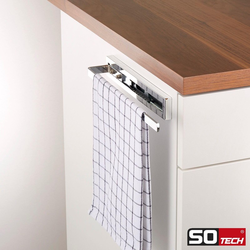 SOTECH Style 1-Arm Towel Rail Polished Chrome 325 mm Extension