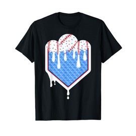 Baseball Drip Boy Ice Cream Sprinkle Youth Baseball Birthday T-Shirt