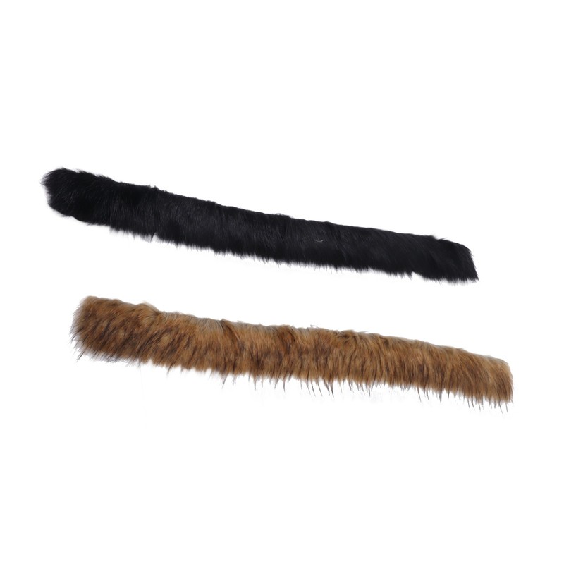 2Pcs Faux Fur Strips Thick Fluffy Soft Artificial Fur Strips