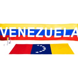 SIFRIMANIA Venezuela Futbol Vinotinto Fans Scarf, Bandana 2Pcs Set