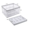 Wakikini 30 L Plastic Rectangular Collapsible Crates, 3 Pack Folding