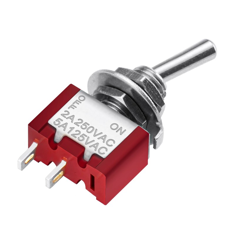 Heschen Miniature Toggle Switch MTS-101 ON-OFF SPST 2 Pin, 2A