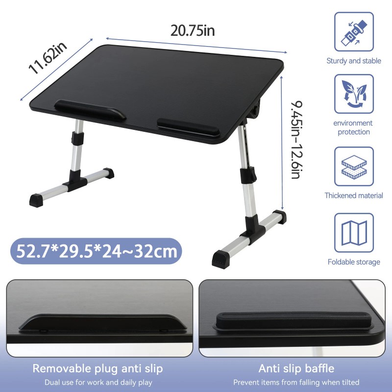 Universal Adjustable Foldable Laptop Table Stand Lap Sofa Bed Tray