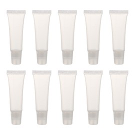 Coollooda Lip Gloss Tubes Lip Gloss Bottles 10ml Clear Soft Refill Bottles Containers DIY Portable Travel Cosmetics Cream Lotion Holder