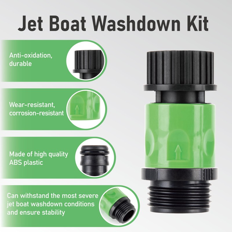 nonarttoy Boat Engine Flush Kit, Boat Hose Quick Release Kit,