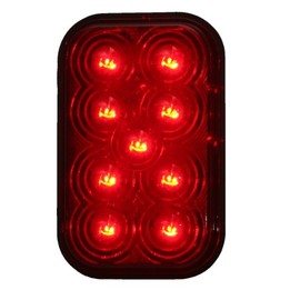 Maxxima M42213R Red 5" Rectangular Stop/Tail/Turn Light