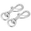 2pcs 80MM Diving 316 Stainless Steel Swivel Eye Snap Hook
