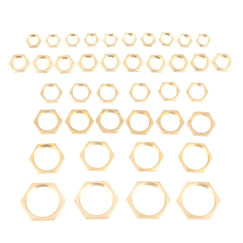 Hex Nuts 40 Pieces G1/8 Lock Nuts G1/4 G3/8 G1/2
