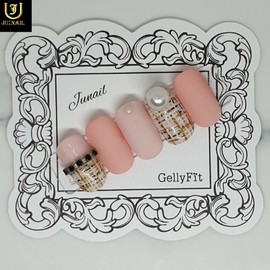Tweed handmade nail tips - Short Round Square / 트위드 수제네일팁 - 숏라운드스퀘어