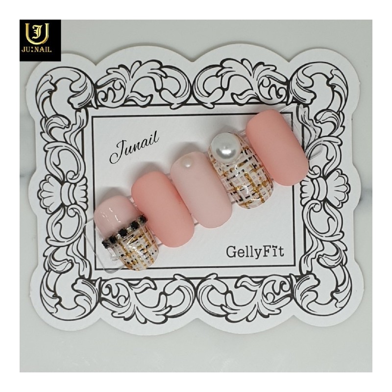 Tweed handmade nail tips - Short Round Square / 트위드