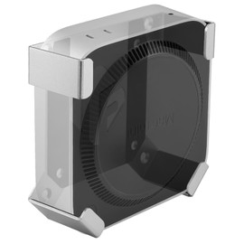 JEMACHE Mac Mini M4 Pro Mount, Behind Monitor/Under Desk/Wall Mount Holder for Mac Mini M4/M4 Pro 2024 Compatible VESA with Anti-Scratch Pad (Silver)