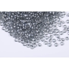 Gintoaria 1000pcs/ Pack Wedding Table Acrylic Diamond Scatter Crystals Confetti Acrylic Gems Vase Fillers Rhinestones for Wedding, Bridal Shower, Vase Beads Decorations (12mm, Gray)