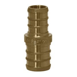 XFITTING 10 Pcs Pex Coupling, 1/2" x 5/8", Brass, Coupling, PEX